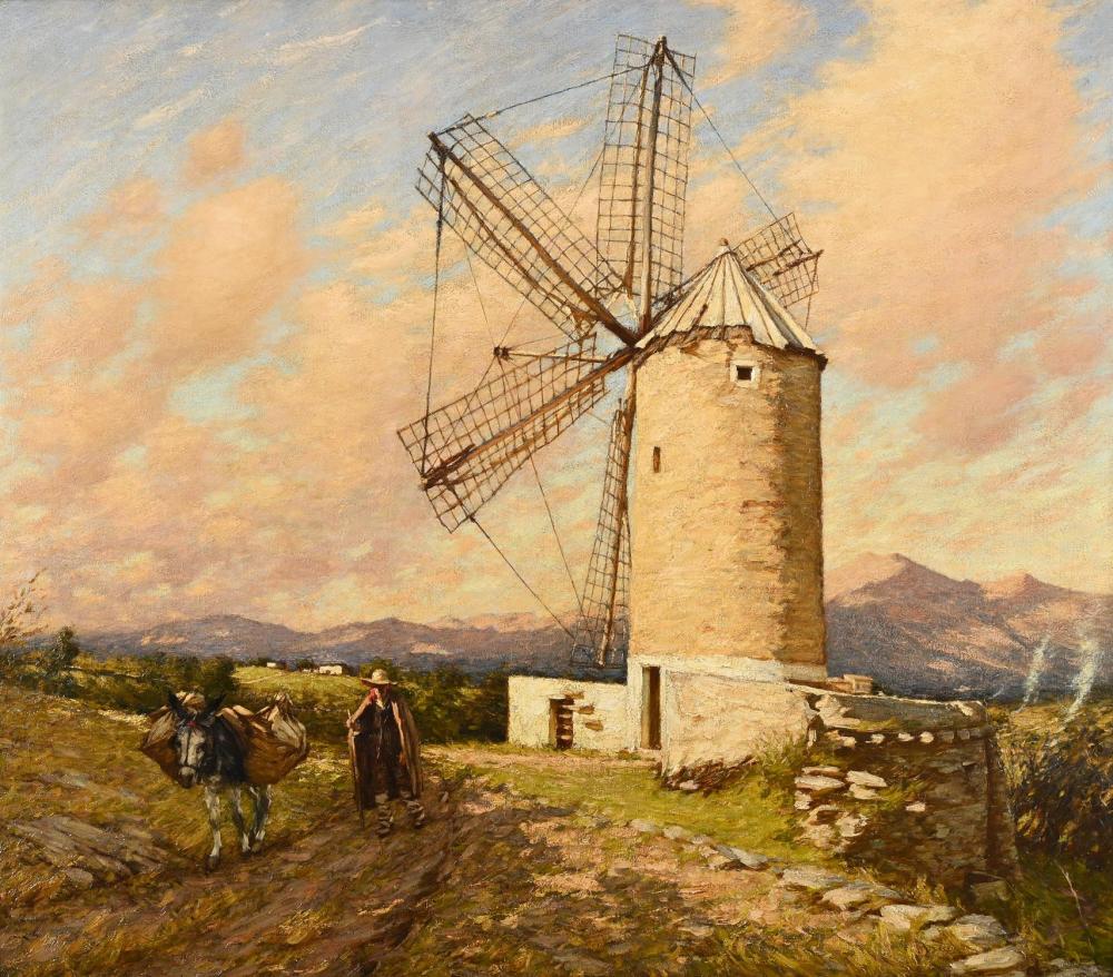 Henry Herbert La Thangue comparable auction result: henry herbert la thangue british 1859 1929 a spanish mill