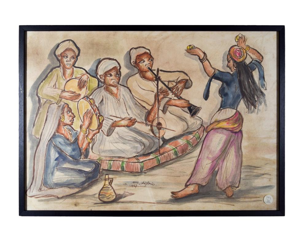 ragheb ayad egyptian 1882 1982 the dance · Sloane Street Auctions · 2024-06-12 Ragib Ayyad comparable auction result: ragheb ayad egyptian 1882 1982 the dance
