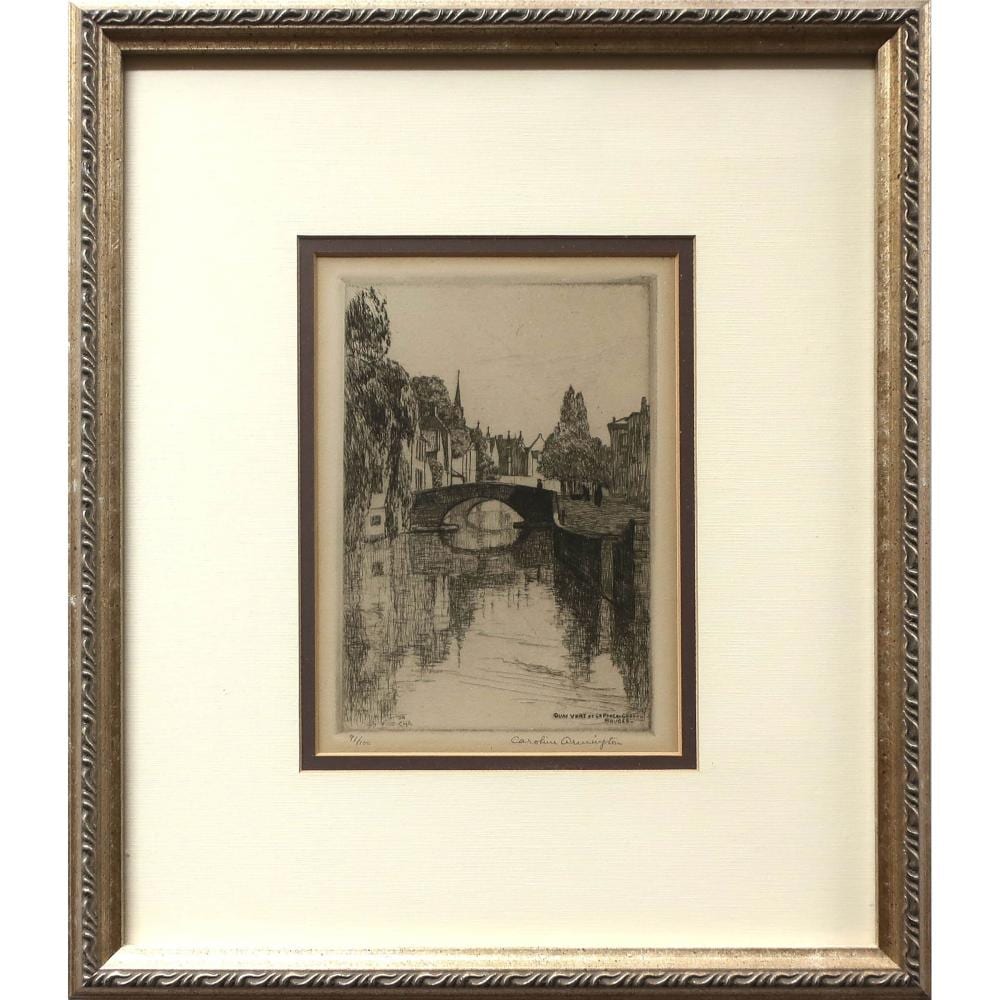 Caroline Helena Armington comparable auction result: caroline helena armington canadian 1875 1939 quai vert et le pont du cheval bruges
