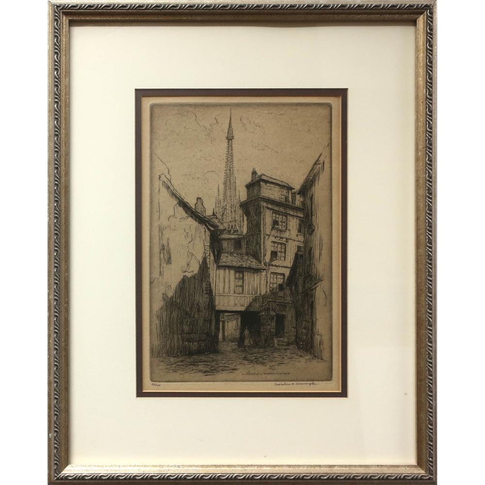 Caroline Helena Armington comparable auction result: caroline helena armington canadian 1875 1939 la fleche de la cathedrale de rouen