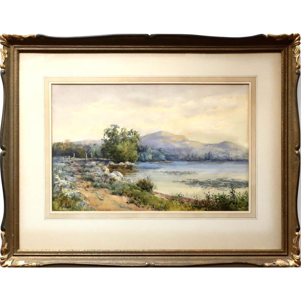 Robert Ford Gagen comparable auction result: robert ford gagen canadian 1847 1926 path along shoreline
