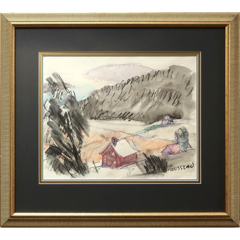 Albert Rousseau comparable auction result: albert rousseau canadian 1908 1982 untitled red house
