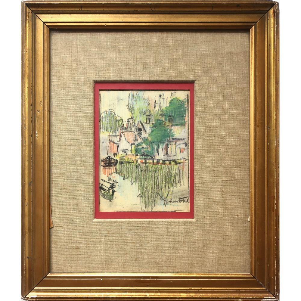 John Young Johnstone comparable auction result: john young johnstone canadian 1887 1930 untitled houses