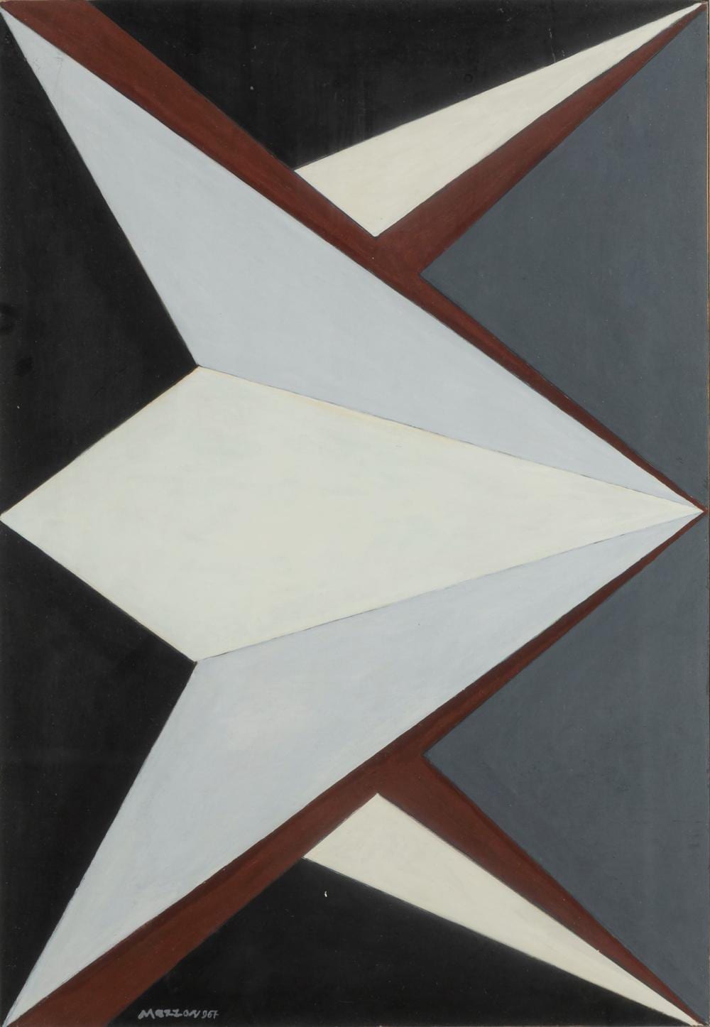 Galliano Mazzon comparable auction result: galliano mazzon camisano vicentino 1896 milano 1978 untitled 1967