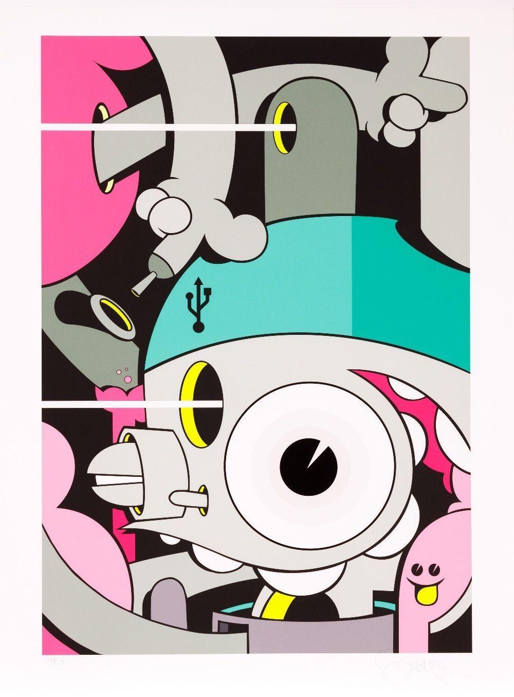 James Marshall comparable auction result: dalek james marshall space monkey pointing fingers 1
