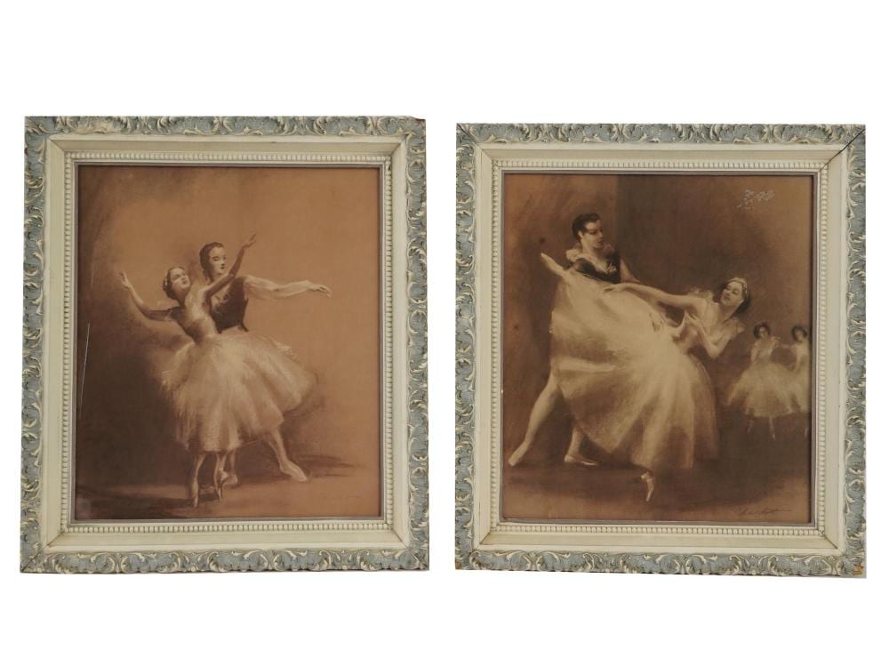 Raymond Charlot comparable auction result: french ballet scene print after raymond charlot