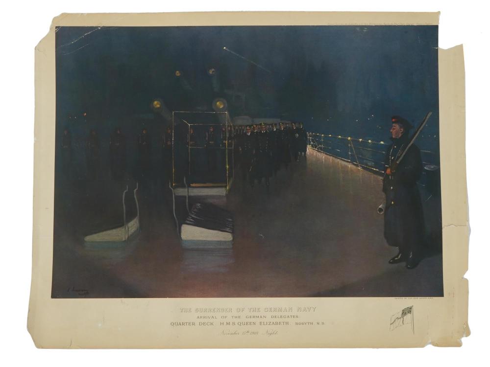 John Lavery comparable auction result: wwi era lithograph print after john lavery