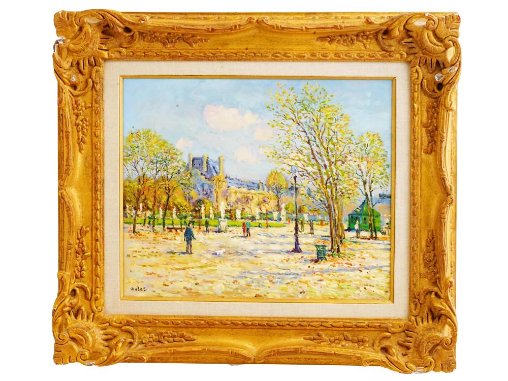 Laurent Vialet comparable auction result: french cityscape oil painting by laurent vialet