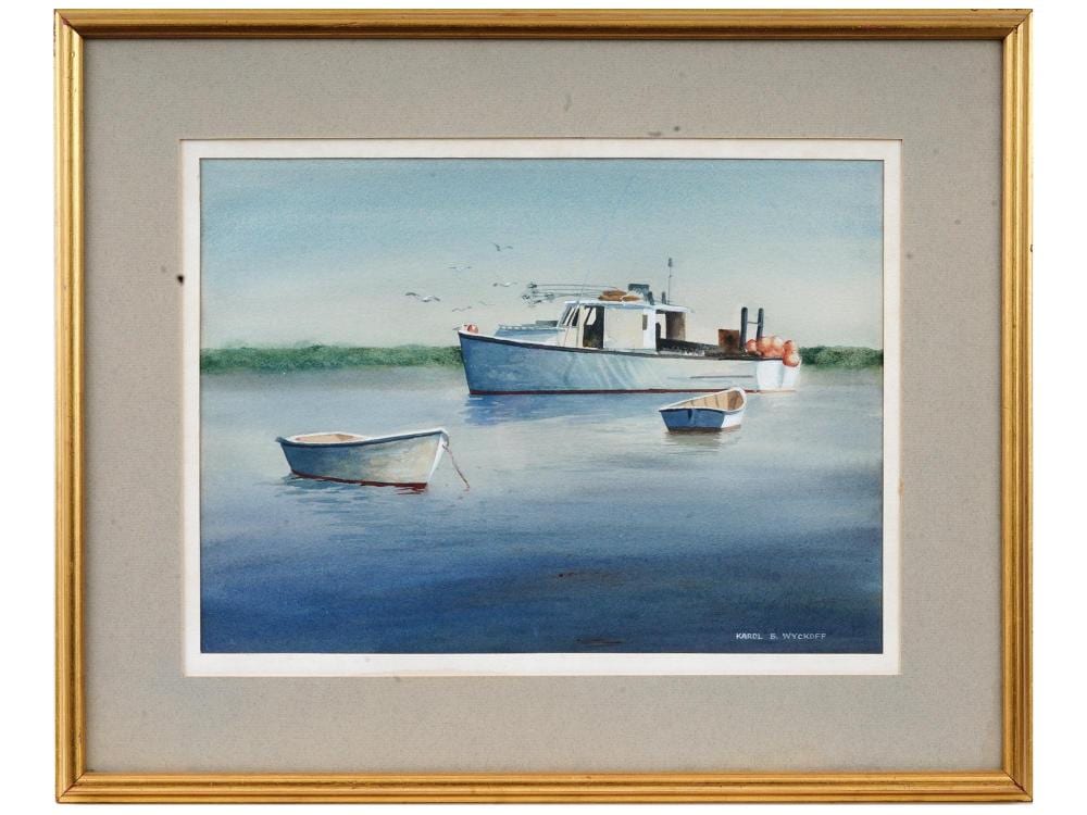 american watercolor painting by karol b wyckoff · Antique Arena Inc · 2024-06-08 Karol B. Wyckoff comparable auction result: american watercolor painting by karol b wyckoff