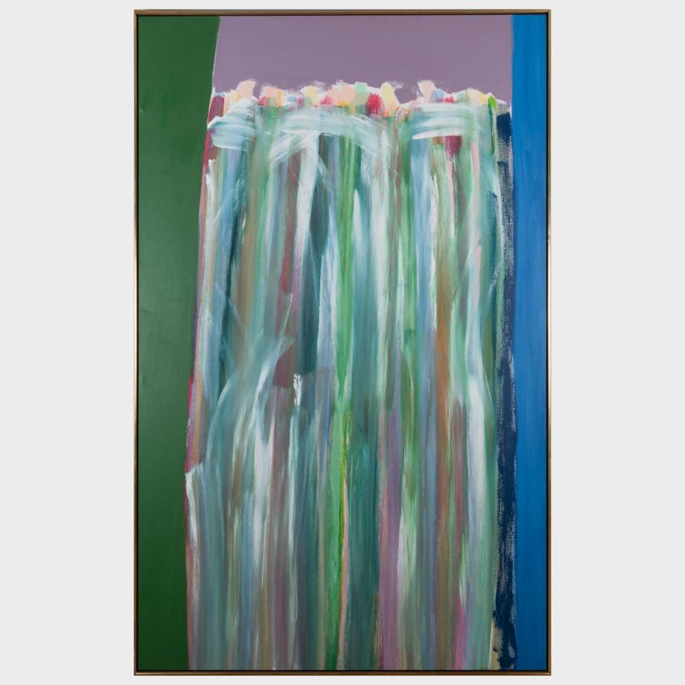 Ronnie Landfield comparable auction result: ronnie landfield b 1947 green prairie