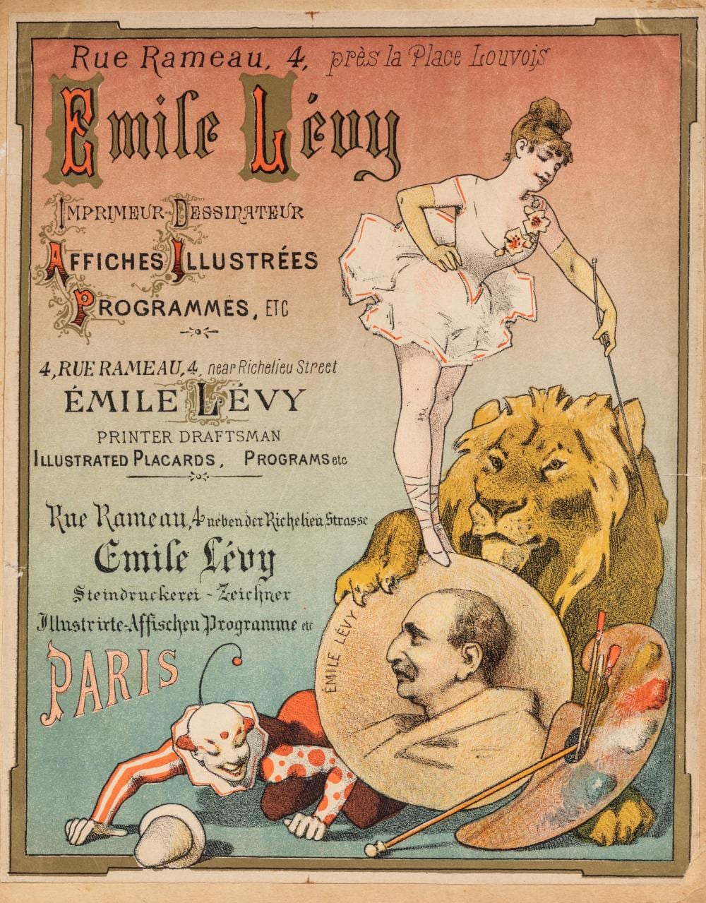 Henri Léopold Lévy comparable auction result: emile l vy 1826 1890 emile l vy imprimeur des