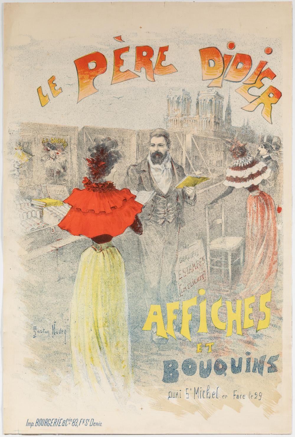 Gaston Noury comparable auction result: gaston noury 1865 1936 le p re didier affiche