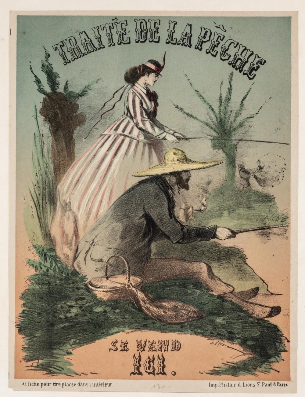 Alfred Grévin comparable auction result: alfred gr vin 1827 1892 trait de la p che ci