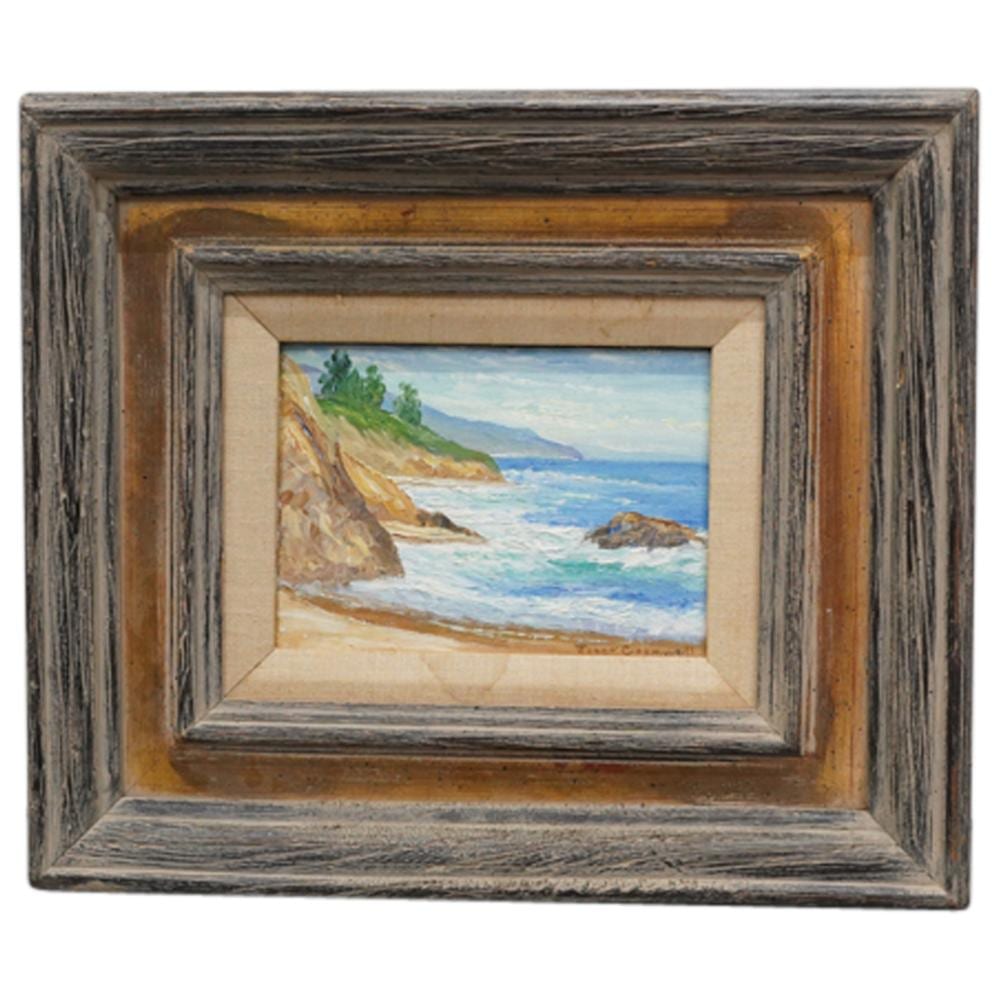 Joane Cromwell comparable auction result: joane cromwell american california 1895 1969 oil on canvas coastal landscape painting