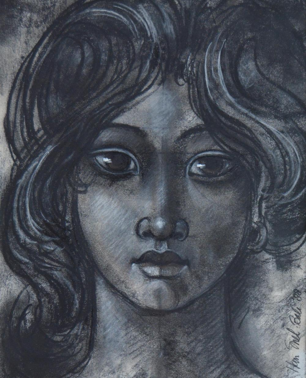 Han Snel; Portrait of a Balinese Girl comparable sale