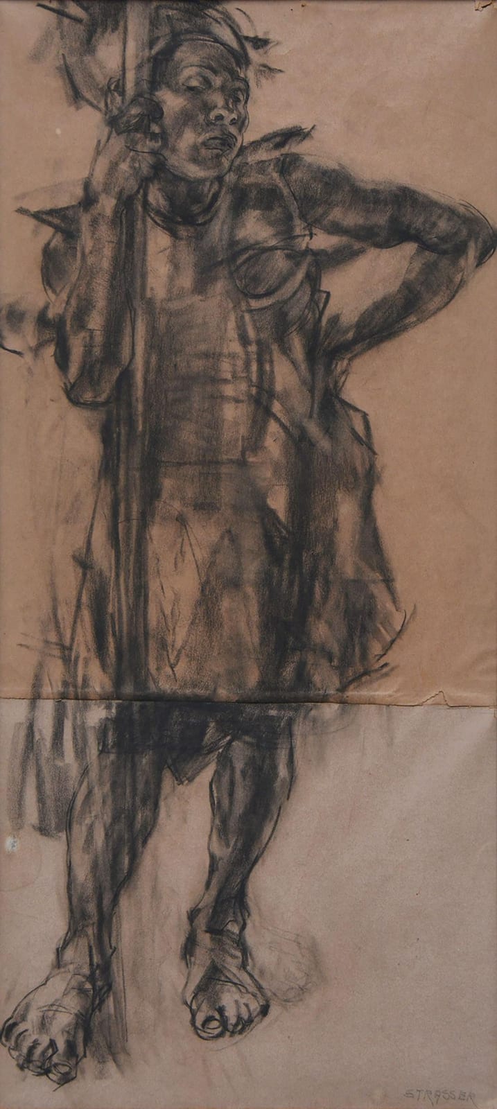 Strasser, Roland; Portrait of a Balinese Warrior comparable sale