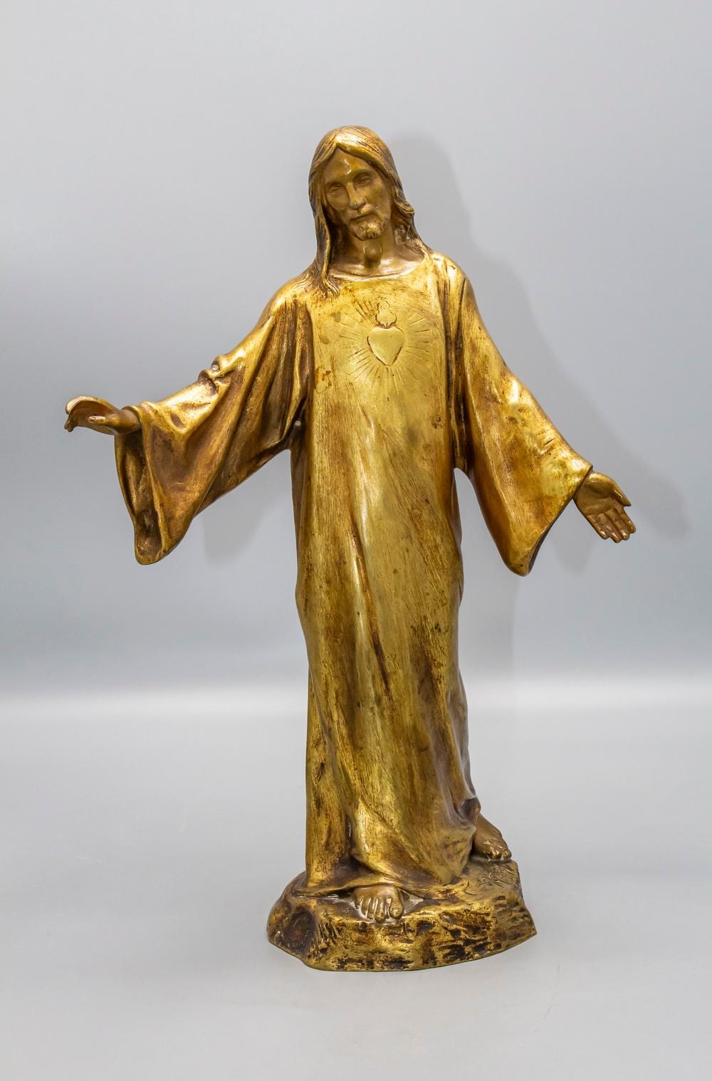 Paul Gasq comparable auction result: paul gasq 1860 dijon 1944 paris herz jesus christ sacr coeur