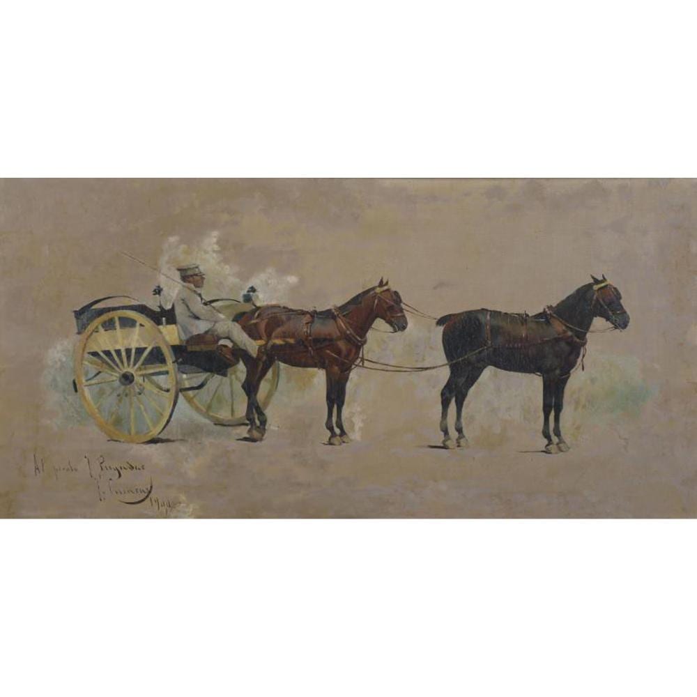 Josep Cusachs i Cusachs comparable auction result: josep cusachs i cusachs 1851 1908 carriage 1900