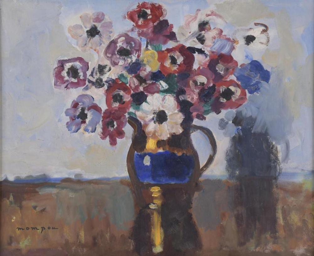 José Mompou comparable auction result: josep mompou 1888 1968 flowers vase