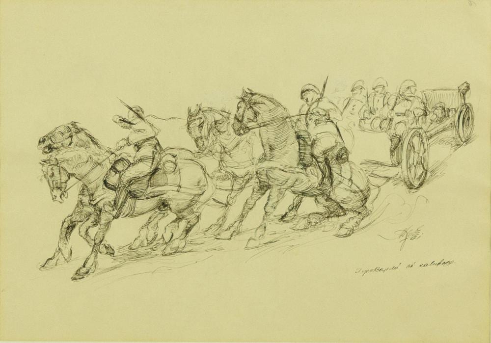 Alexandros Alexandrakis comparable auction result: alexandros alexandrakis greek artillery moving downhill