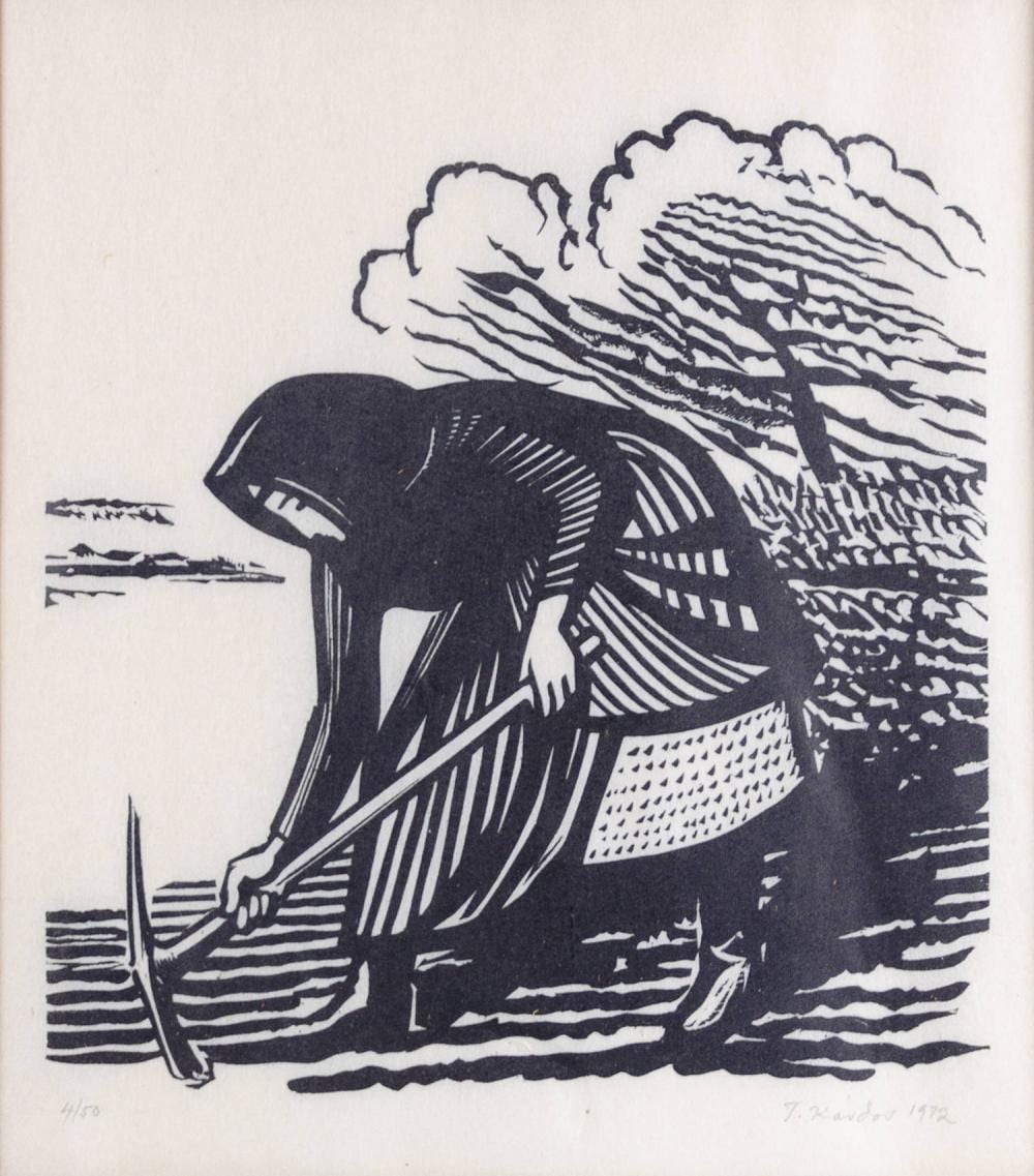 Tilemachos Kanthos comparable auction result: tilemachos kanthos woman digging ii