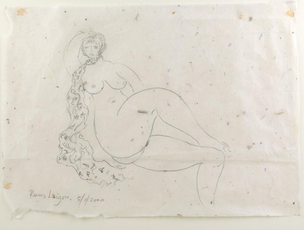 Renos Loizou comparable auction result: renos loizou sitting nude