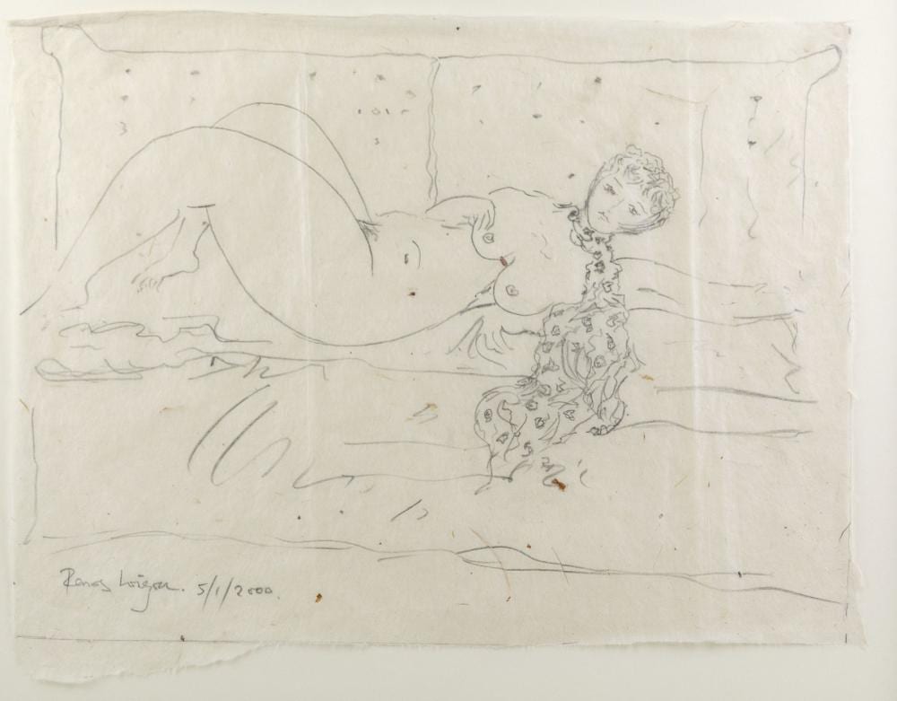 Renos Loizou comparable auction result: renos loizou reclining nude