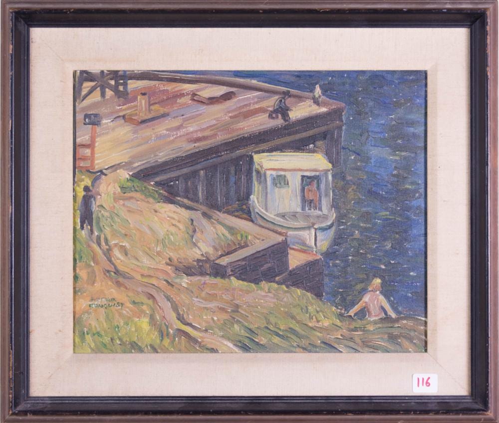 Arthur Runquist comparable auction result: arthur runquist oil on canvas