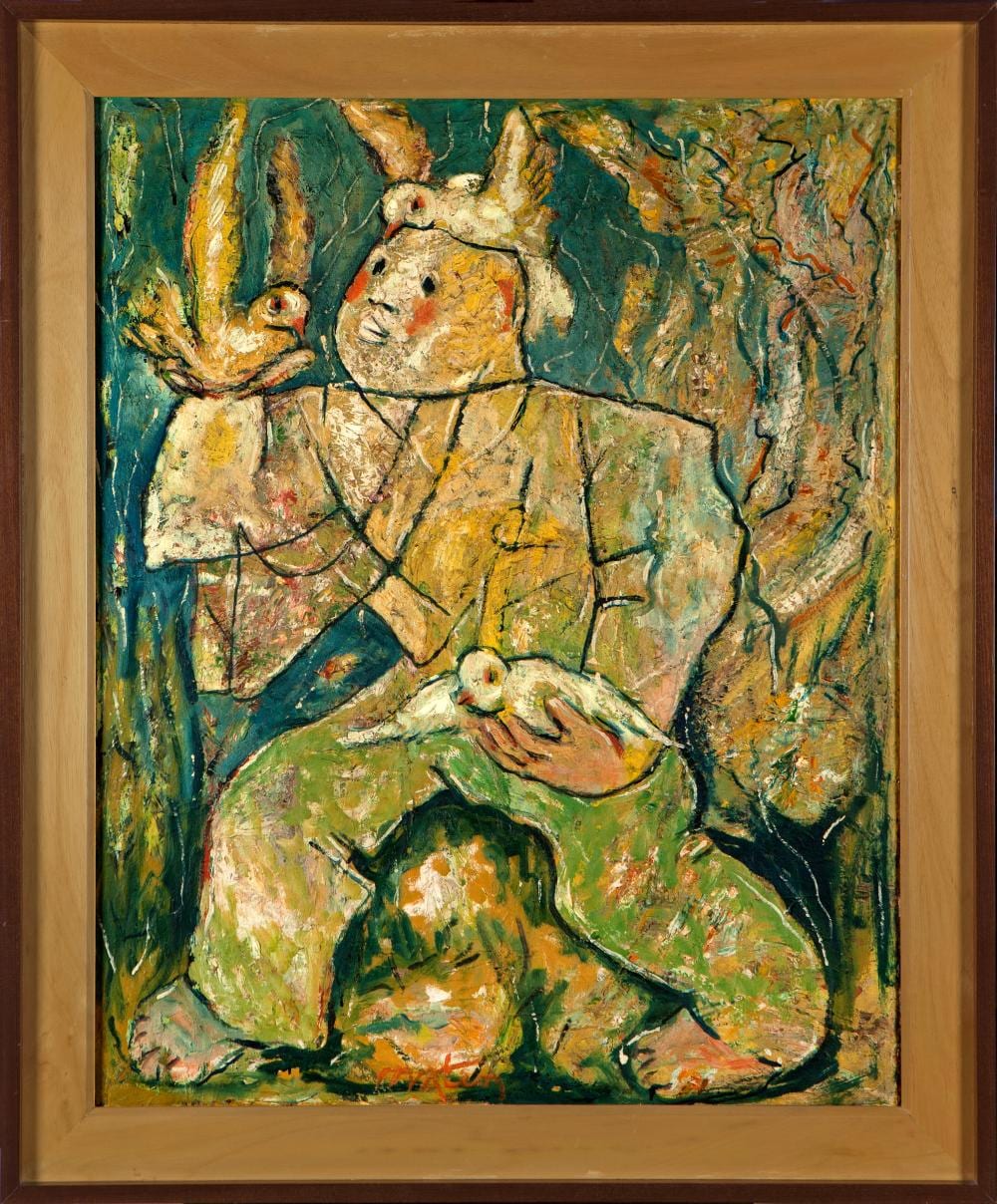 Francisco Mateos comparable auction result: francisco mateos sevilla 1894 madrid 1976 man with birds