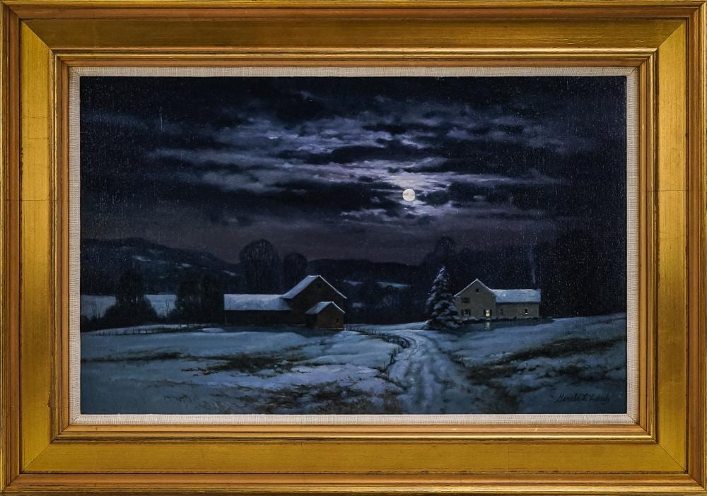 Gerald Lubeck comparable auction result: gerald lubeck vt 1942 2019 winter landscape