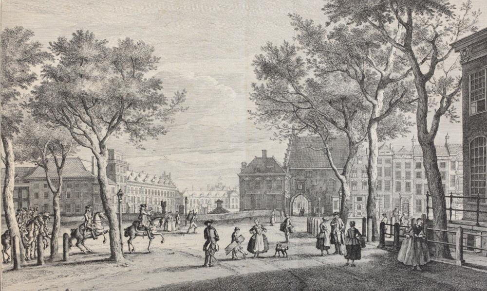 Paulus la Fargue comparable auction result: paulus constantijn la fargue dutch 1729 1782 etching view kneuterdijk