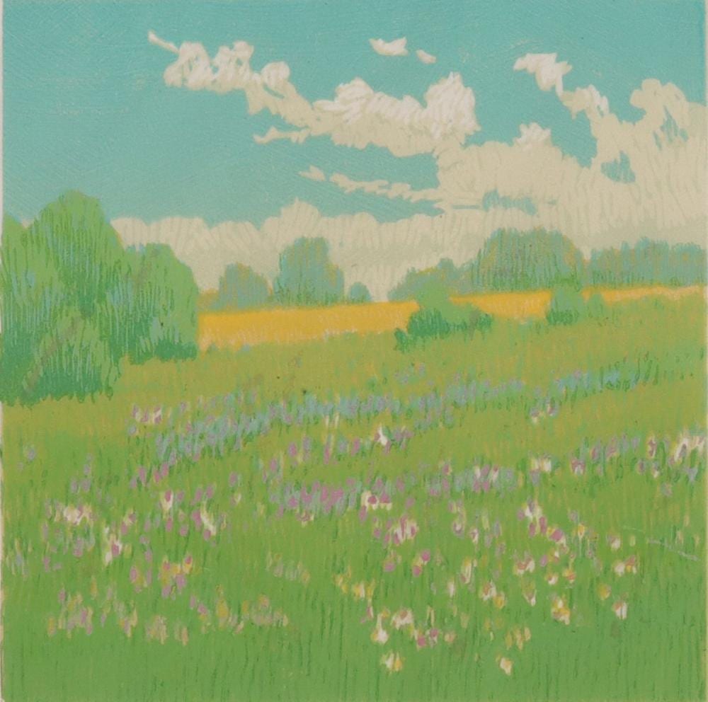 Leon Loughridge comparable auction result: leon loughridge b 1952 color reduction woodblock