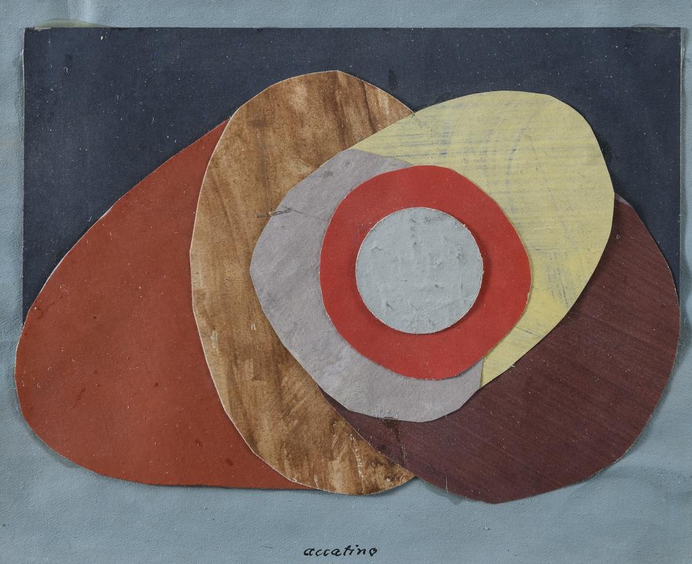 Enrico Accatino comparable auction result: collage and mixed media by enrico accatino