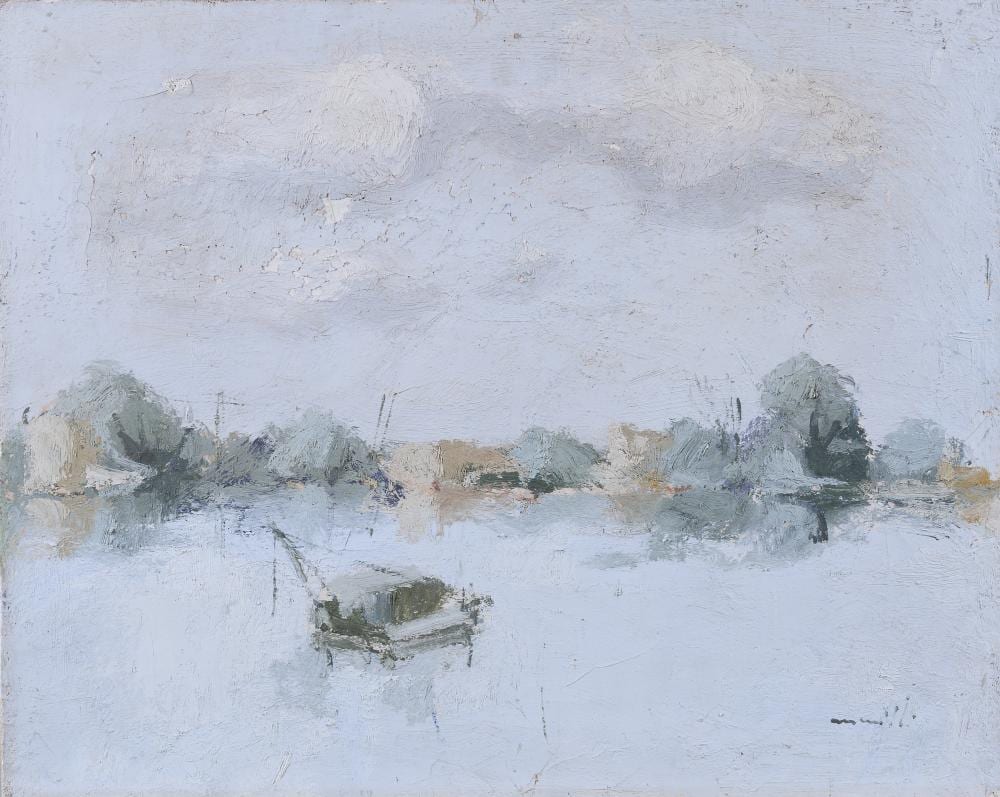 Franco Marzilli comparable auction result: oil painting by franco marzilli