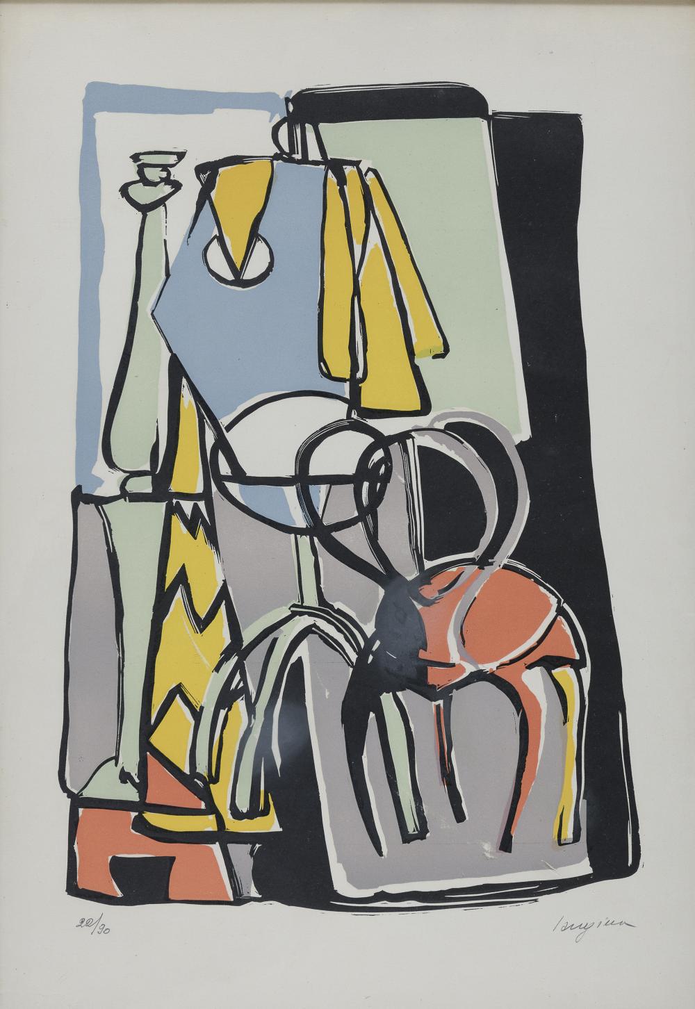 Guido La Regina comparable auction result: lithograph by guido la regina