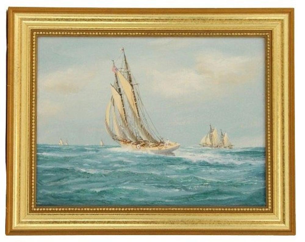 Jay Arnold comparable auction result: jay arnold 1890 american oil on board