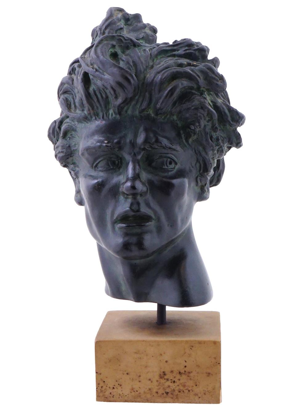 Edward Melcarth comparable auction result: american heroic head sculpture by edward melcarth