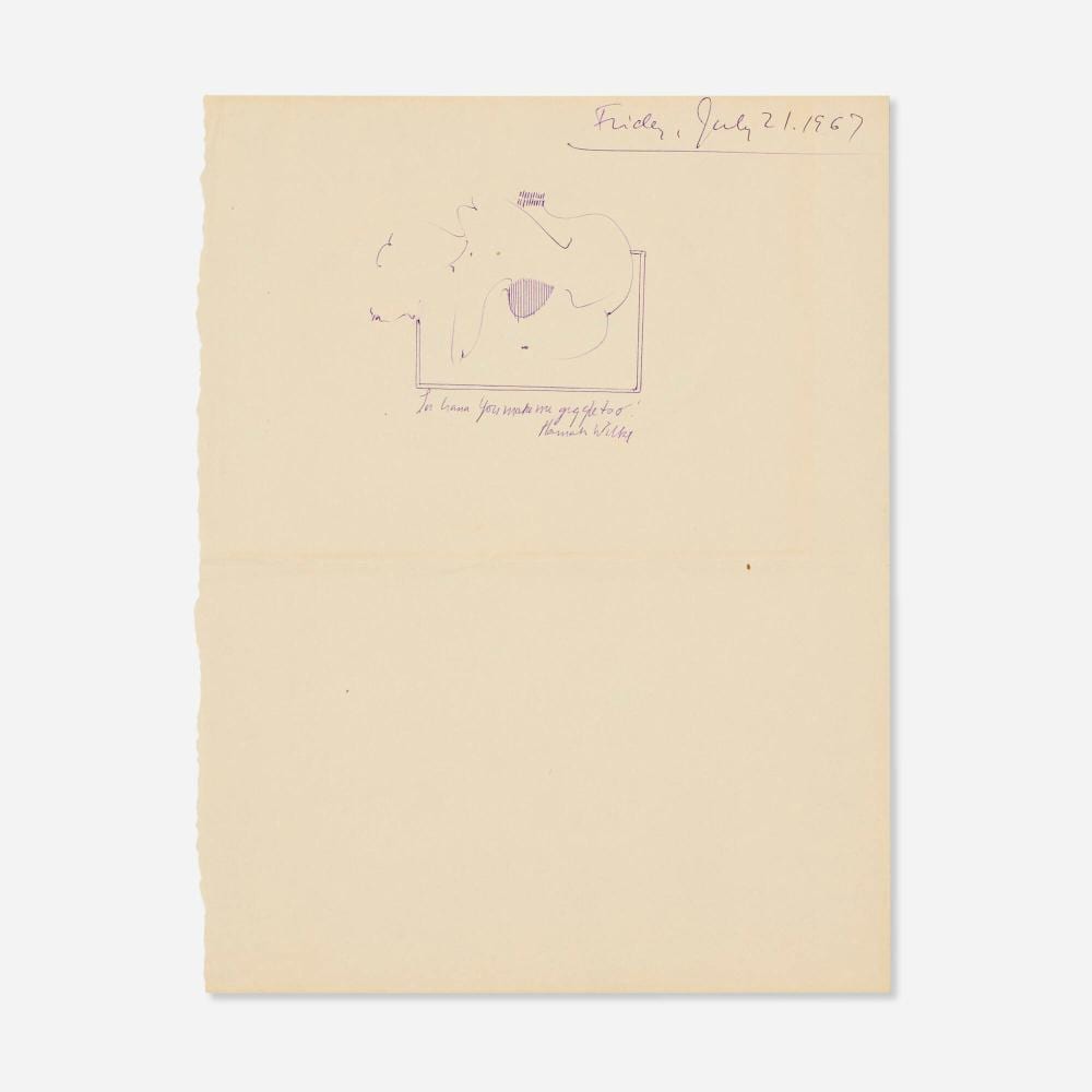 Hannah Wilke comparable auction result: hannah wilke untitled