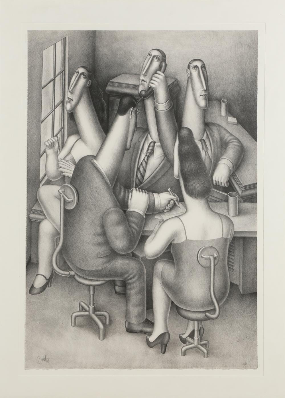 roy carruthers south african 1938 2013 the left handed bureaucrat lithograph on wove paper 42 x 29in 107 x 74cm · Andrew Jones Auctions · 2024-06-12 Roy Carruthers comparable auction result: roy carruthers south african 1938 2013 the left handed bureaucrat lithograph on wove paper 42 x 29in 107 x 74cm