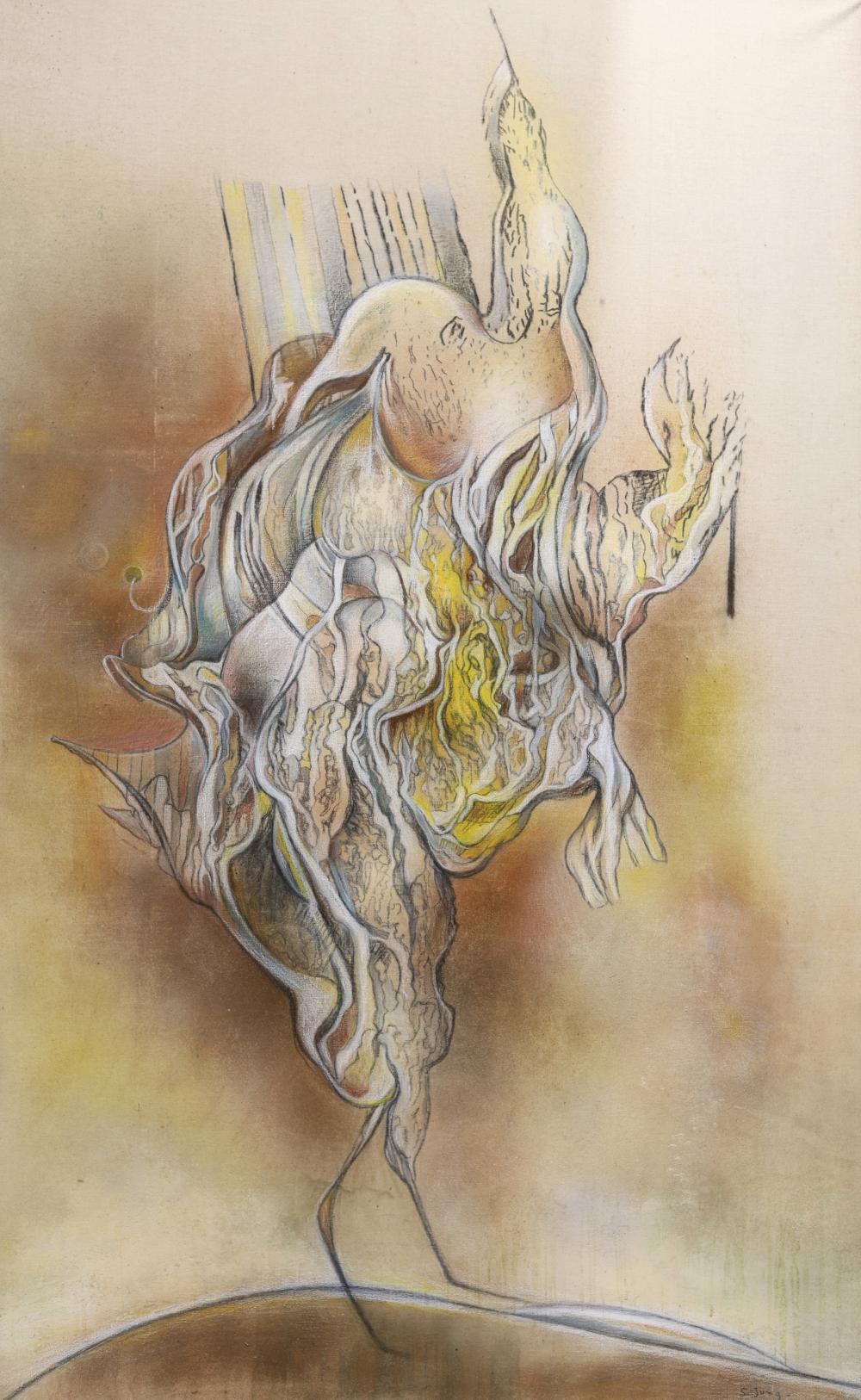 Simonetta Jung comparable auction result: simonetta jung 1917 2005 onto rythmes n 53 imposing abstract oil on canvas 1989