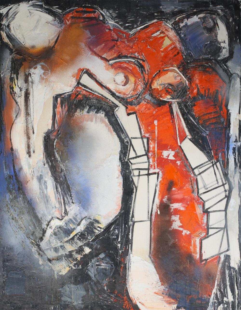 Simonetta Jung comparable auction result: simonetta jung 1917 2005 nude inferno oil on canvas 1990