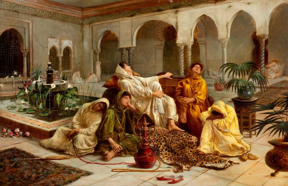 Margaret Murray Cookesley comparable auction result: margaret murray cookesley 1844 1927 the sultan s darlings 1894 oil on panel signed and dated in the lower margin