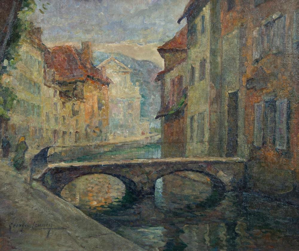 Georges Lemmers comparable auction result: georges lemmers 1871 1944 oil on canvas city view signed