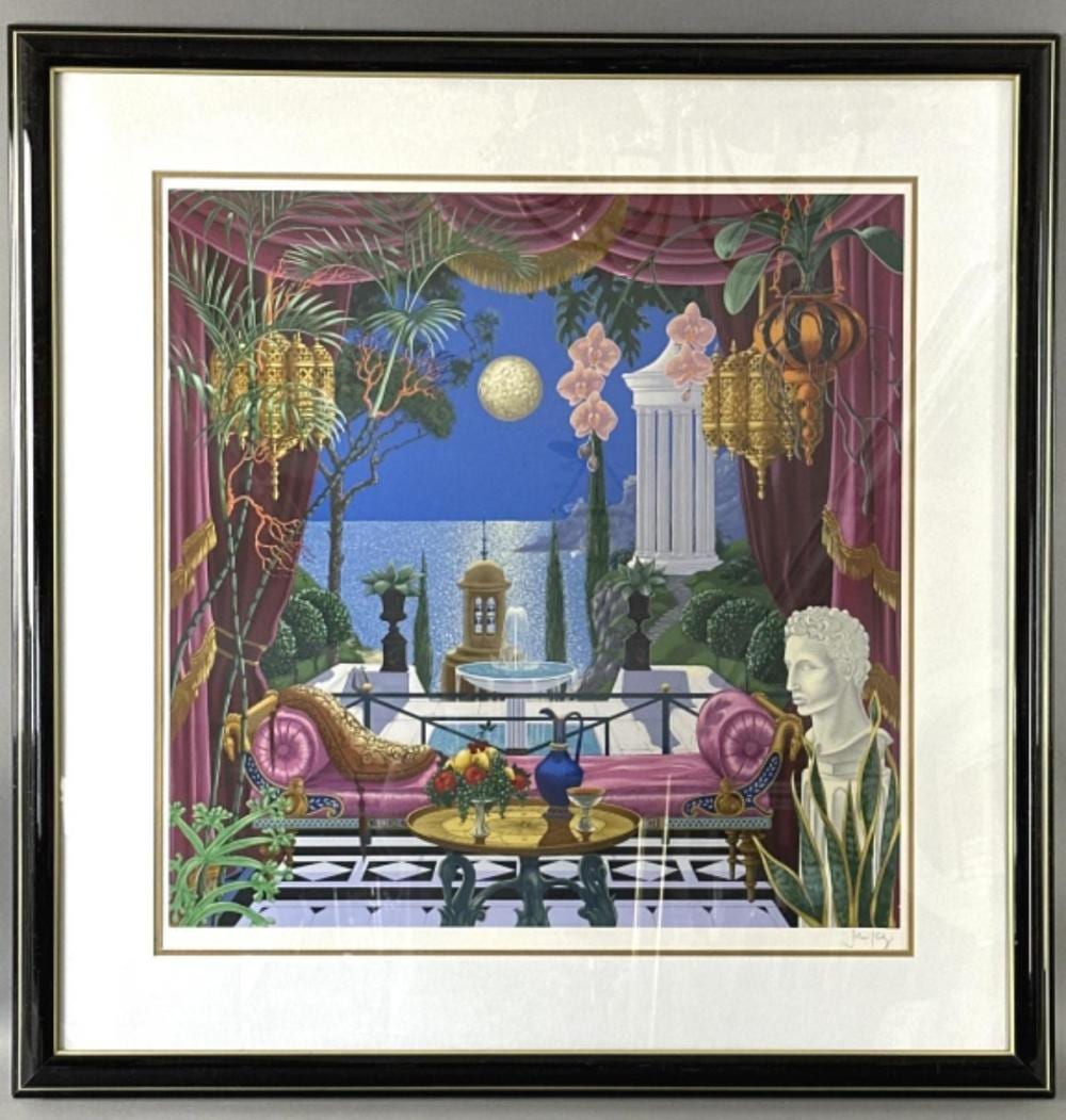 John Kiraly comparable auction result: john kiraly royal moon hand signed serigraph