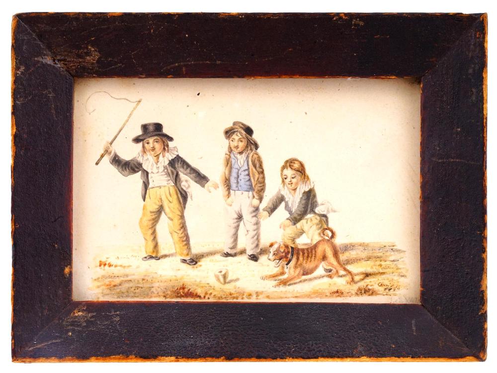 Gottfried Mind comparable auction result: antique watercolor painting after gottfried mind