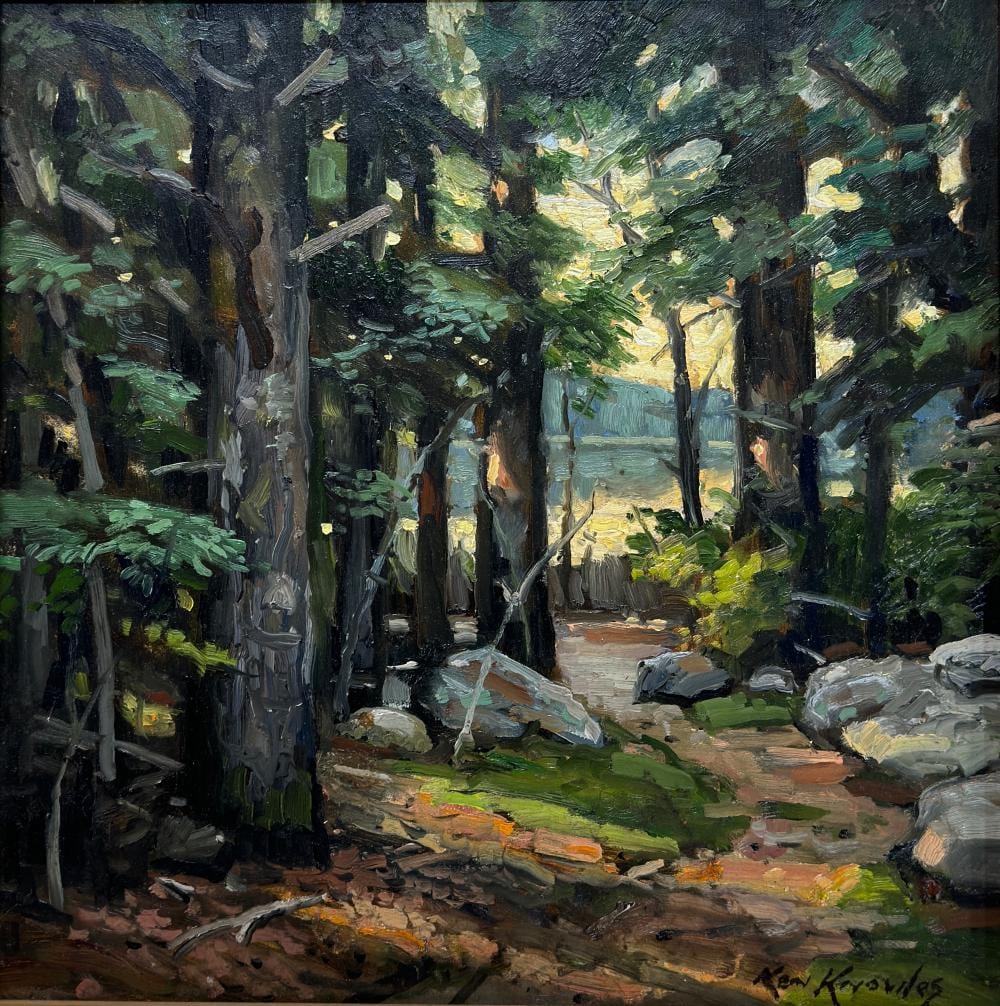 Ken Knowles comparable auction result: ken knowles born 1968 forest by the lake