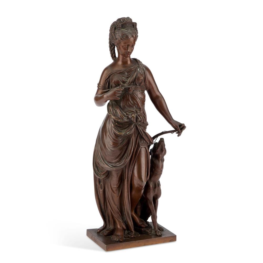 Paul (1830) Duboy comparable auction result: paul duboy 1830 1887 a bronze figure of diana the huntress