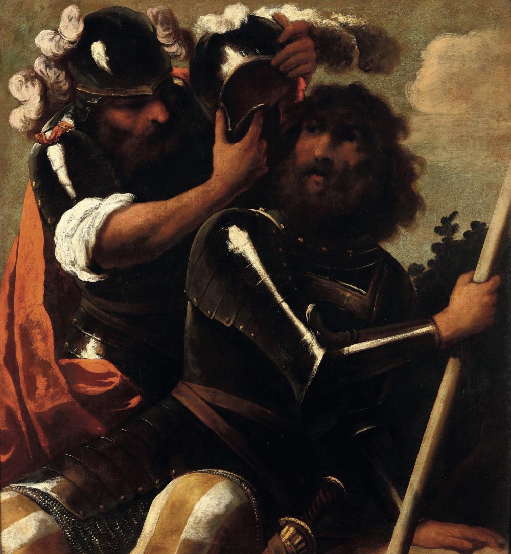 Pietro della Vecchia comparable auction result: pietro della vecchia 1603 venezia 1678 vicenza coppia di soldati in armatura