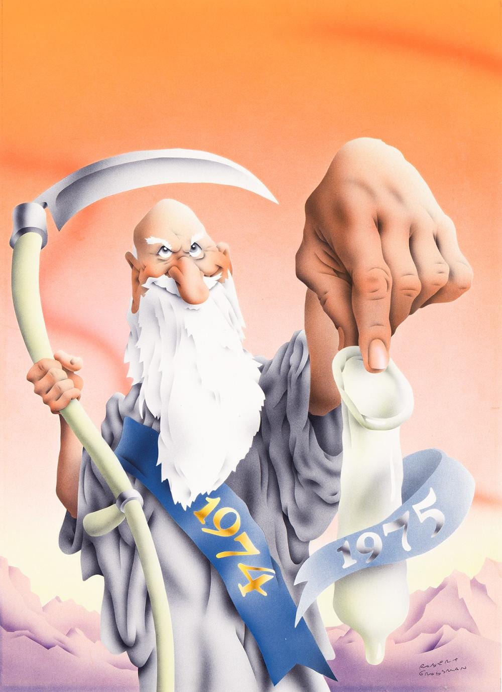 Robert Grossman comparable auction result: robert grossman 1940 2018 father time