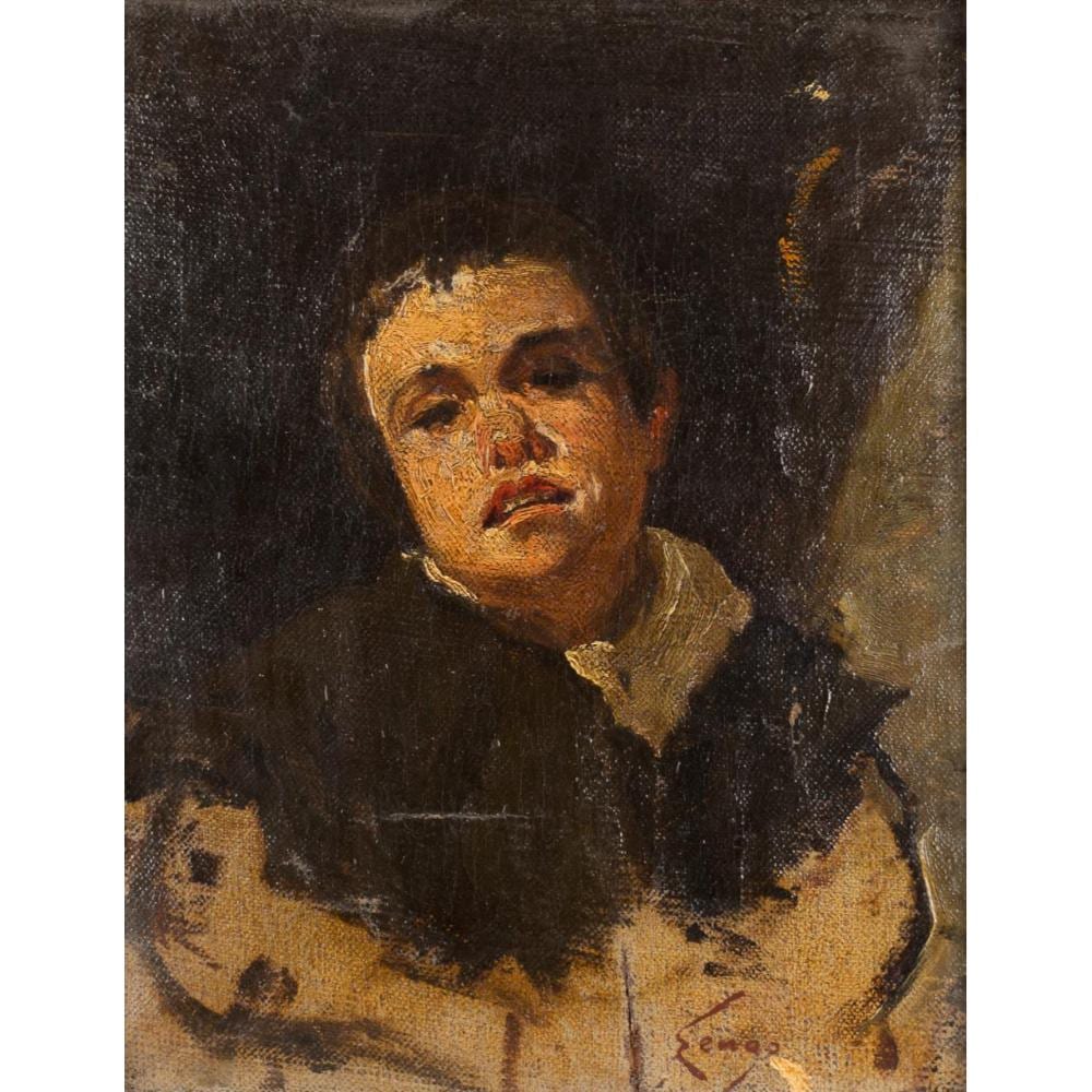 Horacio Lengo Martínez comparable auction result: retrato de ni o